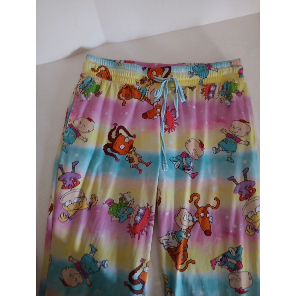 Nickelodeon Pajama/Lounge Pant Girls Sz.M 8/10 Multi-Color Pastels Rugrats